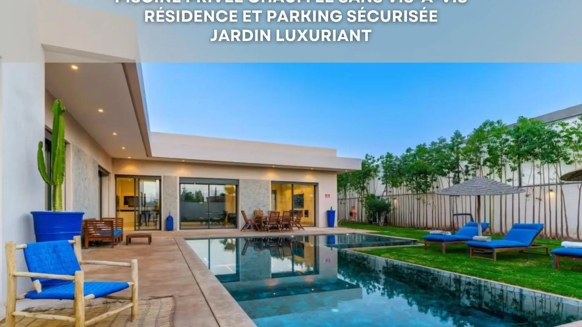 Villa Azur - Wifi, Piscine Chauffee, Sans Vis-A-Vis Marrakesh